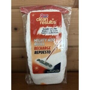 QUICKIE Clean Results MIGHTY MOP Refill Recharge Washable Cotton Mitt 0764CR